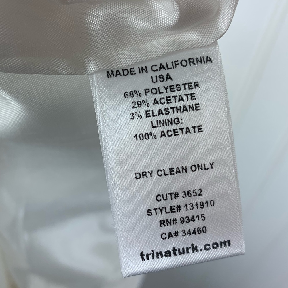 Trina Turk Pants Size 4 White Slacks - Picture 8 of 8
